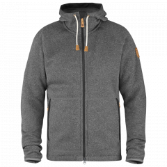 Bunda Fjallraven Övik Fleece Hoodie Dark Grey