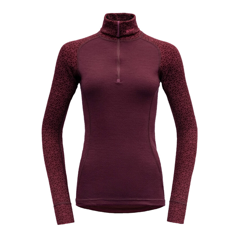 Tričko Devold DUO ACTIVE WOMAN ZIP NECK