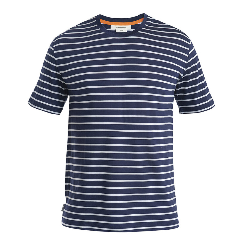 Tričko Icebreaker Men Merino Drayden SS Tee Stripe