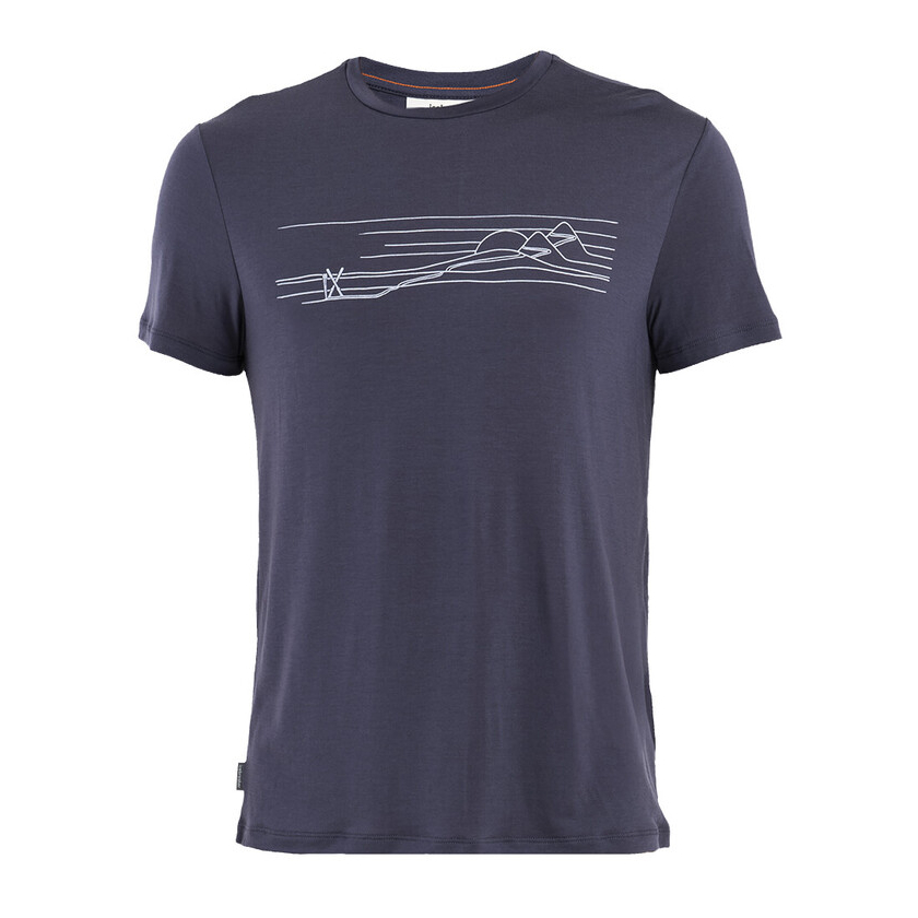 Tričko krátky rukáv Icebreaker Men Core SS Tee Ski Stripes