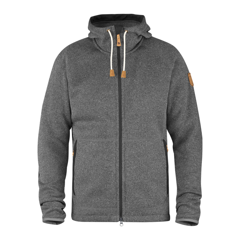 Bunda Fjallraven Övik Fleece Hoodie Dark Grey